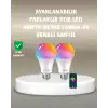 Akıllı 9W RGBW LED Ampul, tasaruflu romantik ışıklı