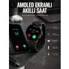 Akıllı Saat Amoled Ekran 3 Kordonlu NFC Ve GPS Uyumlu