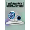 Akıllı Saat Çelik Kordonlu Amoled Ekran Android ve İOS Uyumlu Çağrı Cevaplayabilen