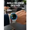 Akıllı Saat Çelik Kordonlu Amoled Ekran Android ve İOS Uyumlu Çağrı Cevaplayabilen Yeni Nesil