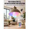 Ambiyans Aydınlatma RGB Led Lamba Kumandalı Renk Değiştirebilen
