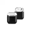 Apple Airpods 2 (2.nesil) 3in1 Kılıf - Siyah-beyaz