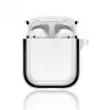 Apple Airpods 4 (4.nesil) Shiny Şeffaf Kılıf - Siyah