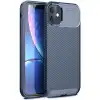 Apple İphone 11 Kılıf Auto Focus Karbon Kapak - Lacivert