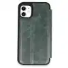 Apple İphone 11 Kılıf Flip Cover - Koyu Yeşil