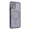Apple İphone 11 Kılıf Joke Simli Magneticsafe Kılıf - Derin Mor