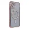 Apple İphone 11 Kılıf Joke Simli Magneticsafe Kılıf - Pembe