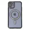 Apple İphone 11 Kılıf Joke Simli Magneticsafe Kılıf - Siyah