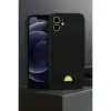 Apple İphone 11 Kılıf Kelvin Kartvizitli Silikon - Siyah