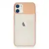 Apple İphone 11 Kılıf Palm Buzlu Kamera Sürgülü Silikon - Pembe