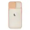 Apple İphone 11 Kılıf Palm Buzlu Kamera Sürgülü Silikon - Pembe
