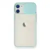 Apple İphone 11 Kılıf Palm Buzlu Kamera Sürgülü Silikon - Turkuaz