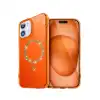 Apple İphone 11 Live Diamond Magsafe Kapak - Turuncu