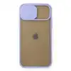 Apple İphone 11 Pro Kılıf Palm Buzlu Kamera Sürgülü Silikon - Lila