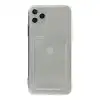Apple İphone 11 Pro Max Kılıf Kart Şeffaf Silikon - Şeffaf