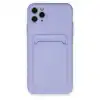 Apple İphone 11 Pro Max Kılıf Kelvin Kartvizitli Silikon - Lila