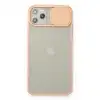 Apple İphone 11 Pro Max Kılıf Palm Buzlu Kamera Sürgülü Silikon - Pembe