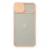 Apple İphone 11 Pro Max Kılıf Palm Buzlu Kamera Sürgülü Silikon - Pembe