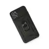 Apple İphone 11 Pro Max Kılıf Pars Lens Yüzüklü Silikon - Siyah