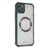 Apple İphone 11 Pro Max Kılıf Prag Magneticsafe Kapak - Koyu Yeşil