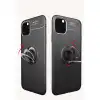 Apple İphone 11 Pro Max Kılıf Range Yüzüklü Silikon - Kırmızı