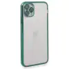 Apple İphone 11 Pro Max Kılıf Razer Lensli Silikon - Yeşil