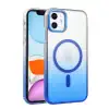 Apple İphone 12 Glossy Magsafe Kapak - Mavi