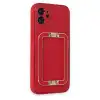 Apple İphone 12 Kılıf Coco Elit Kapak - Kırmızı