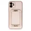 Apple İphone 12 Kılıf Coco Elit Kapak - Pudra