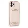 Apple İphone 12 Kılıf Coco Elit Kapak - Pudra