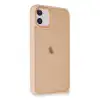 Apple İphone 12 Kılıf Elegant Kapak - Pudra