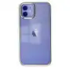 Apple İphone 12 Kılıf Element Silikon - Gümüş