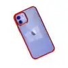 Apple İphone 12 Kılıf Element Silikon - Kırmızı