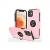 Apple İphone 12 Kılıf Elit Yüzüklü Kapak - Pembe