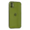Apple İphone 12 Kılıf Fly Lens Silikon - Yeşil
