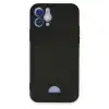 Apple İphone 12 Kılıf Kelvin Kartvizitli Silikon - Siyah