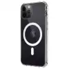 Apple İphone 12 Kılıf Magneticsafe Şeffaf Silikon - Şeffaf
