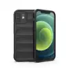 Apple İphone 12 Kılıf Optimum Silikon - Siyah