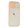 Apple İphone 12 Kılıf Palm Buzlu Kamera Sürgülü Silikon - Pembe
