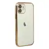 Apple İphone 12 Kılıf Razer Lensli Silikon - Gold