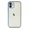 Apple İphone 12 Kılıf Razer Lensli Silikon - Lacivert