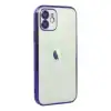 Apple İphone 12 Kılıf Razer Lensli Silikon - Mor