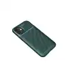 Apple İphone 12 Mini Kılıf Auto Focus Karbon Kapak - Yeşil