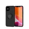 Apple İphone 12 Mini Kılıf Range Yüzüklü Silikon - Siyah