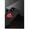 Apple İphone 12 Mini Kılıf Range Yüzüklü Silikon - Siyah-kırmızı