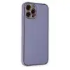 Apple İphone 12 Pro Kılıf Coco Deri Silikon Kapak - Açık Lila