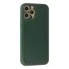 Apple İphone 12 Pro Kılıf Coco Karbon Silikon - Yeşil