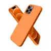 Apple İphone 12 Pro Kılıf First Silikon - Turuncu