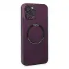 Apple İphone 12 Pro Kılıf Jack Magneticsafe Lens Silikon - Mürdüm
