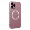 Apple İphone 12 Pro Kılıf Jack Magneticsafe Lens Silikon - Rose Gold